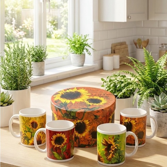Cracker Barrel Other - NIB/NWTSunflower Design Mug Set